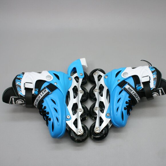 Metroller Kid's 11-12-1 Adjustable Light Up Wheels Illuminated Inline Skates - Picture 8 of 9